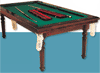 Mesa de Billar Americano modelo "BillarPLUS", campo de juego 1,8m. x 0,9m.