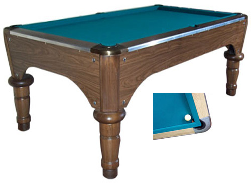Mesa de Billar Doble Sistema de Juego (Americano y Carambola) modelo "BillarMASTER", campo de juego 2,2m. x 1,1m.
