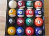 - juego bolas de billar americano, pool, estandar,  diámetro 57,2mm, bola blanca de diámetro 60.3mm