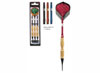 juegos de dardos para diana, punta blanda, dartres delta, cilindro de laton, peso 17g, punta de 6mm, presentaci�n estuche