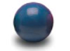 bola plastico azul para futbolines, di�metro 34mm,  peso 18gr, normal