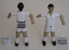 jugador de futbol�n, aluminio, blanco, medidas A= 62 mm, B= 74 mm, H= 136 mm