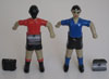 portero, mu�eco, de futbol�n, aluminio, rojo, medidas A= 62 mm, B= 74 mm, H= 136 mm