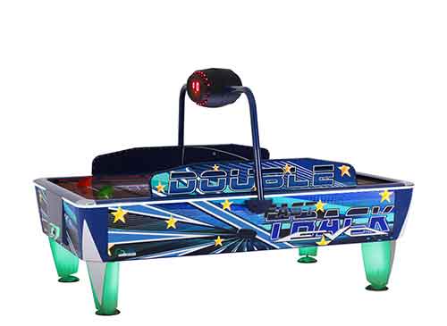 Mesa de Aire, Air Hockey, Sam DOUBLE EVO FAST TRACK para cuatro jugadores.