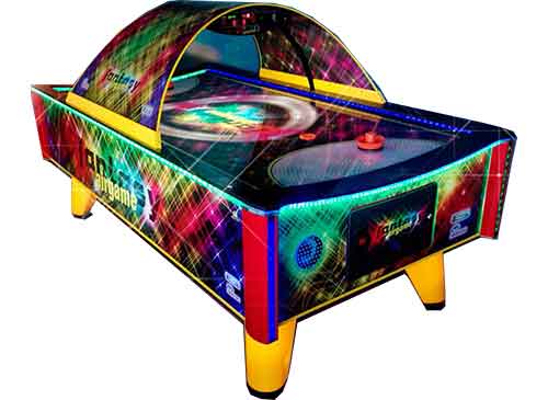 Mesa de Aire, Air Hockey, con terreno de juego curvo, Presas AIRGAME FANTASY, concebida para salones de juego y centros de ocio