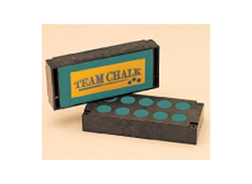 tiza para tacos de billar, verde team chalk sp pastilla