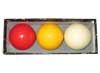 - juego bolas de billar carambola estandar diámetro 61,5mm, roja, blanca, amarilla