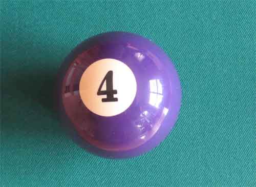 bola de billar nº 4 diámetro 57,2mm