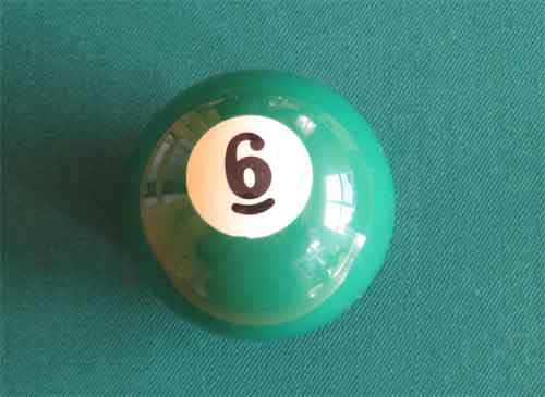 bola de billar nº 6 diámetro 57,2mm