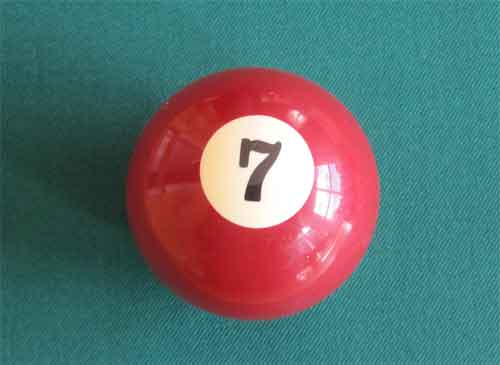 bola de billar nº 7 diámetro 57,2mm