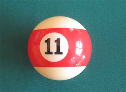 bola de billar nº 11 diámetro 57,2mm