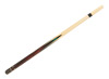 taco de billar de carambola de dos piezas, flecha de madera de maple, porra con decoracion artesanal, longitud 1,40m, puntera de suela de 11mm, peso 550-600 grs., ProCarom2