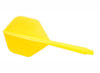 conjunto aleta/caña para dardos, dartres basica, color amarilla, 4mm