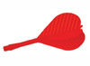 conjunto aleta/caña para dardos, dartres fly-fast, color roja, 4mm