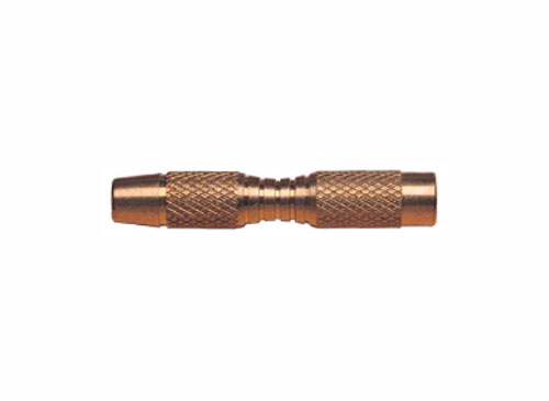 cilindro laton para dardos, peso 14g, longitud 45mm, diámetro caña 4mm, diámetro punta 6mm, delta