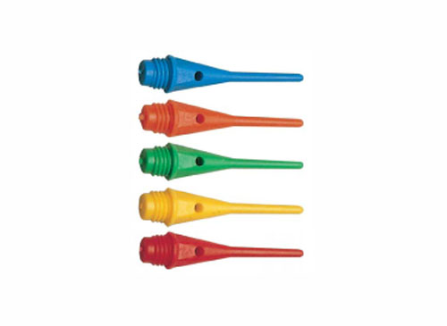 bolsa de 1000 puntas para dardos gold star, rosca gruesa ¼ bsf=6mm, colores variados