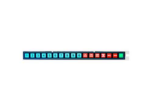 teclado en línea pulsadores, minidart v3, compumatic