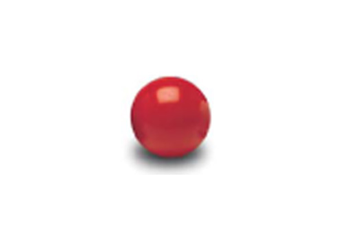 bola plastico roja para futbolines, diámetro 34mm, peso 18gr, normal
