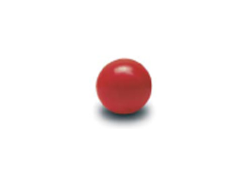 - bola plastico roja para futbolines, diámetro 34mm,  peso 30gr, pesada, presas