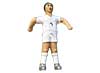 jugador, muñeco aluminio, blanco, futbolin andaluz, para barra de 14mm, medidas: A(altura cabeza-centro barra)=59mm, B(altura pies-centro barra)=76mm, H(altura total)=135mm