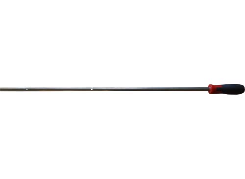 barra futbolín, longitud  126cm,   diámetro 14 mm,  2 ranuras, defensa, sin taladro para tope de nylon, con puño, presas LNF