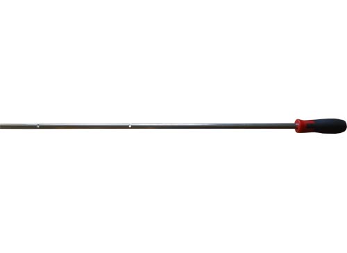 barra futbolín, longitud  126cm,   diámetro 14 mm,  5 ranuras, delantera, sin taladro para tope de nylon, con puño, presas LNF