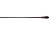 barra futbolín, longitud  126cm,   diámetro 14 mm,  4 ranuras, delantera, sin taladro para tope de nylon, con puño, presas LNF