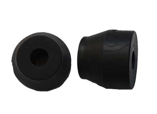 tope de goma para barra de futbolín, longitud 38mm, negro, andaluz