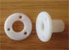 cojinete nylon doble para barra de futbolín de 14mm, largo tubo cojinete de 32mm, blanco, estandar