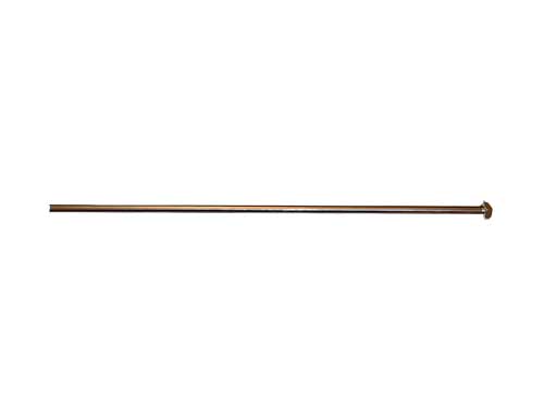 barra futbolín portero, un taladro, diámetro 14mm, largo 133 cm, con tuerca, sin mango, delgado