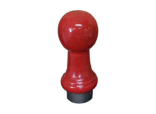 puño, mango, corto bola, pintado rojo, para barra de futbolín de 13mm, rojo, futbolín deportin (no incluye tornillo)