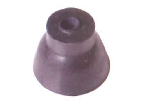 tope de goma campana para barra de futbolín de 13mm, longitud 37mm, negro, deportin
