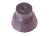 tope de goma campana para barra de futbolín de 13mm, longitud 37mm, negro, deportin