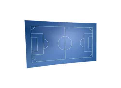 campo de juego para mesa de futbolín, medidas 142.5 x 85 x 0.8cm, espesor 8mm, color azul, cataluña, cordoba