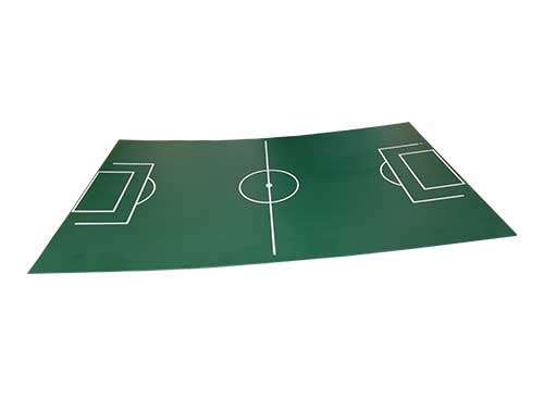 superficie de sintasol del campo de juego, sin pintar, para mesa de futbolín, medidas 150x85 cm, Delgado, no incluye la madera