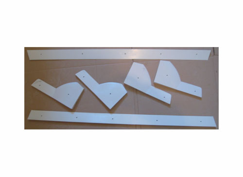 juego de molduras de campo de juego para mesa de futbolín, en plastico, futbolín madrid