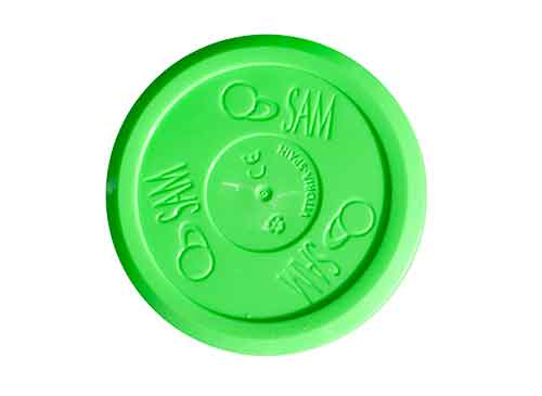 Disco Mesa de Aire, air hockey, Sam, verde fluorescente, medidas 70x6.5mm